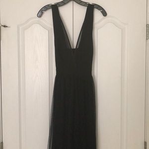 Black BCBG gown